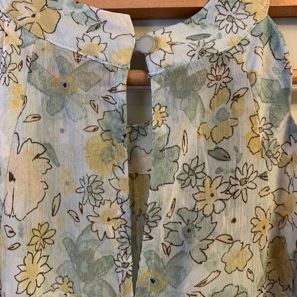 NWT Monteau Los Angeles Dress S Halter High Neck Sleeveless Sundress Lined 3522 - Picture 6 of 12